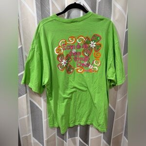 Vibrant Green Christian Tee with Motivational Print